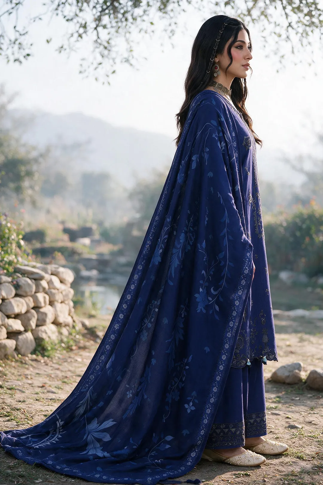 Zellbury Embroidered Shirt Shalwar Shawl - 0337 Hover View