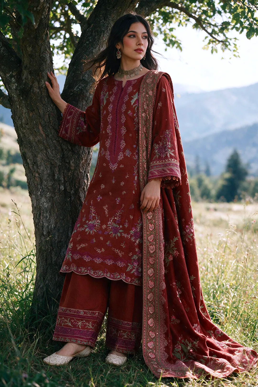 Zellbury Embroidered Shirt Shalwar Shawl - 0339 Hover View